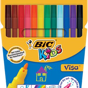 BIC Kids Visa viltstift Fijn Meerkleurig 12 stuk(s)