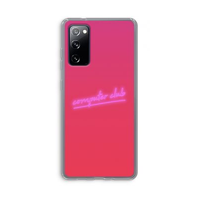 Vice Glow: Samsung Galaxy S20 FE / S20 FE 5G Transparant Hoesje