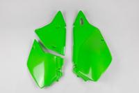 UFO PLAST Side covers ufo kawasaki green