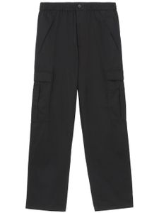 Burberry pantalon en coton à poches cargo - Noir