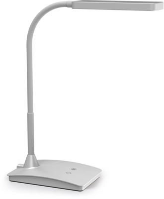 MAULpearly bureaulamp, LED, op voet, color vario, dimbaar, zilver