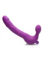 ROYAL REVOLVER Vibrating Silicone Strapless Strap On - Purple