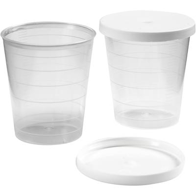 Bekertje met deksel, 30 ml, 75 stuk/ 1 doos