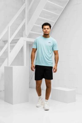 Under Armour Tech Textured Woven Zomerset Heren Lichtblauw/Zwart - Maat XL - Kleur: LichtblauwZwart | Soccerfanshop