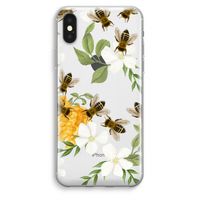 No flowers without bees: iPhone XS Max Transparant Hoesje