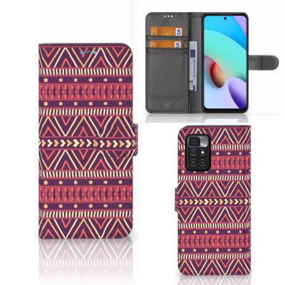 Xiaomi Redmi 10 | Telefoon Hoesje | Aztec Paars