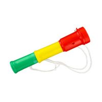 Feest/party toeter rood-geel-groen 20 cm   -