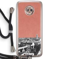 Marrakech Skyline : Motorola Moto G6 Transparant Hoesje met koord