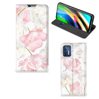 Motorola Moto G9 Plus Smart Cover Lovely Flowers