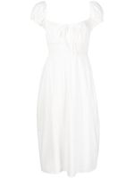 Reformation robe nouée Arinella à coupe mi-longue - Blanc