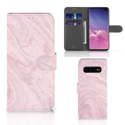 Samsung Galaxy S10 Plus | Bookcase | Marble Pink - Origineel Cadeau Vriendin