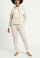 Dames huispak Fleece - Lounge set dames - Zebra - Warm winter pyjamapak - Loungewear dames