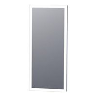 Adema Oblong spiegel 36x80cm inclusief LED verlichting met spiegelverwarming en touch-schakelaar NAL002-A-36x80