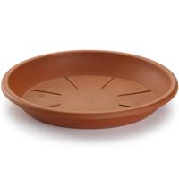 Opvangschaal/onderbord Plantenpot - terracotta - D24 cm - Kunststof - voor pot Dia 30/35 cm