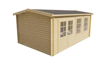 Blokhut - Tuinhuis Sophie | 40 mm | grijs geïmpregneerd