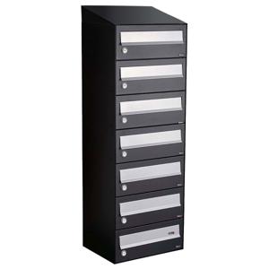 Allux Hive Set 1-Breed, 7-Hoog Met Dak Zwart - 40030070_1x7d