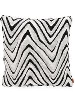 Missoni Home coussin texturé à motif zig-zag - Gris - thumbnail