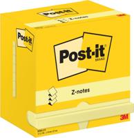 Memoblok Post-it Z-Note R350 76x127mm geel 12 stuks