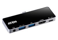 ATEN UH3238 USB-C reisdockingstation met Power Passthrough - thumbnail