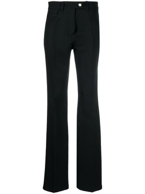 Courrèges pantalon évasé à taille basse - Noir