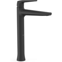 Wastafelkraan Tres Fuji | Opbouw | Mengkraan | Hoog model | 1-hendel | Zwart mat