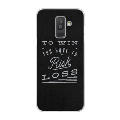 Risk loss: Samsung Galaxy A6 Plus (2018) Transparant Hoesje