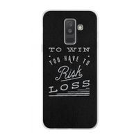 Risk loss: Samsung Galaxy A6 Plus (2018) Transparant Hoesje