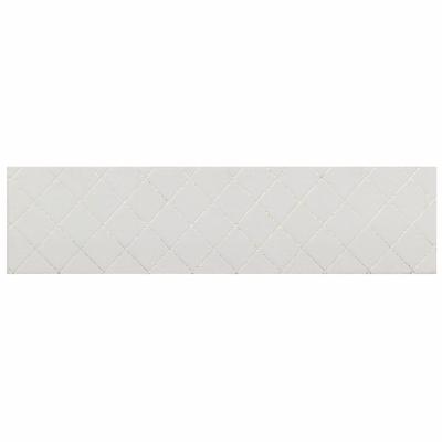 Tapijt DKD Home Decor Wit Ruiten Modern (60 x 240 x 2,2 cm)