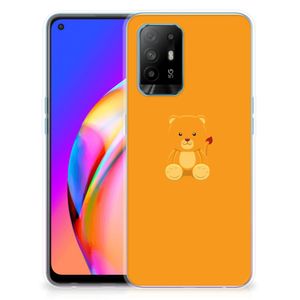 OPPO A94 5G | Reno5 Z Telefoonhoesje met Naam Baby Beer