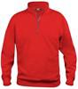 Clique 021033 Basic Half Zip - Rood - S