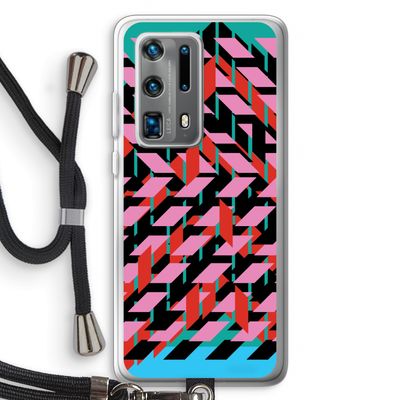 Skew Blush 2: Huawei P40 Pro Plus Transparant Hoesje met koord