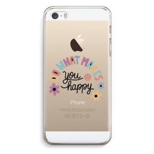 Happy days: iPhone 5 / 5S / SE Transparant Hoesje