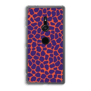 Purple Giraffe: Sony Xperia XZ2 Transparant Hoesje