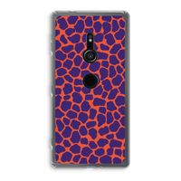 Purple Giraffe: Sony Xperia XZ2 Transparant Hoesje