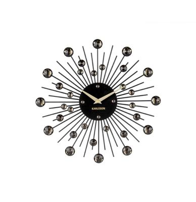 Karlsson Wand Klok Sunburst Medium 30cm - Zwart