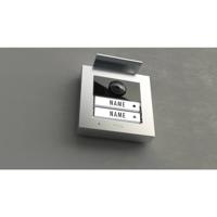 m-e modern-electronics VDV-2020 S Buitenunit voor Video-deurintercom Kabelgebonden, RFID Zilver