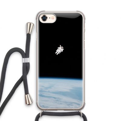 Alone in Space: iPhone 8 Transparant Hoesje met koord