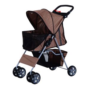 PawHut hondenwagen hondenbuggy honden pet stroller buggy 4 kleuren 3/4 wielen | Aosom Netherlands