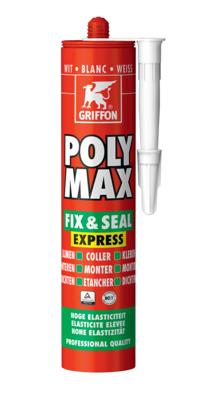 Griffon montagelijm - PolyMax Fix&Seal Express - 425 g - antraciet
