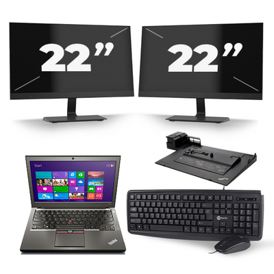 Lenovo ThinkPad X250 - Intel Core i7-5e Generatie - 12 inch - 8GB RAM - 256GB SSD - Windows 11 + 2x 22 inch Monitor Lenovo ThinkPad X250 - Intel Core i7-5e Generatie - 12 inch - 8GB RAM - 256GB SSD - Windows 11 + 2x 22 inch Monitor