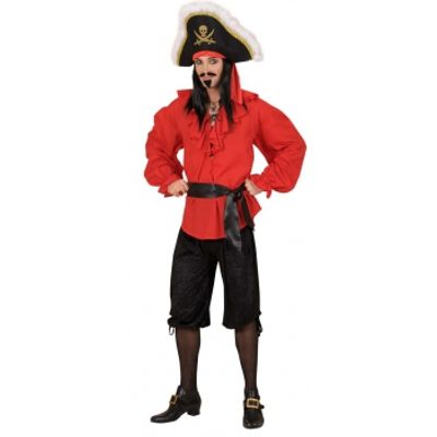 Zwarte piraten broek velours