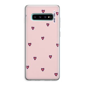 Hartjes: Samsung Galaxy S10 Plus Transparant Hoesje