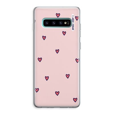 Hartjes: Samsung Galaxy S10 Plus Transparant Hoesje