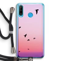 Fly away: Huawei P30 Lite Transparant Hoesje met koord