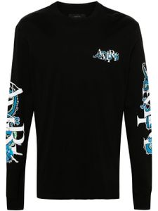 AMIRI t-shirt en coton à imprimé Dragon - Noir