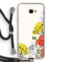 Wilde bloemen: Samsung Galaxy J4 Plus Transparant Hoesje met koord Wilde bloemen: Samsung Galaxy J4 Plus Transparant Hoesje met koord
