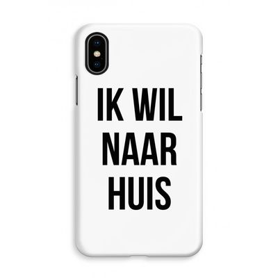 Ik wil naar huis: iPhone X Volledig Geprint Hoesje