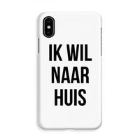 Ik wil naar huis: iPhone X Volledig Geprint Hoesje