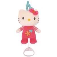 Roze knuffel Hello Kitty met muziek - thumbnail