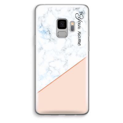 Marmer in stijl: Samsung Galaxy S9 Transparant Hoesje